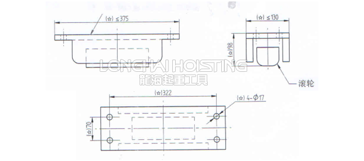 LH-AS-H-FR履带式搬运小坦克尺寸图