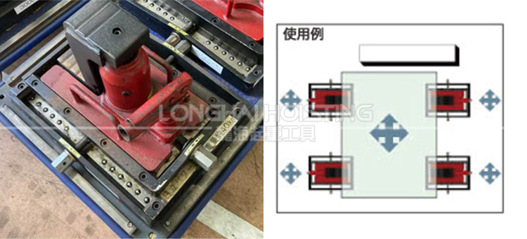 鹰牌F-100TL-LR带滑台爪式千斤顶案例图